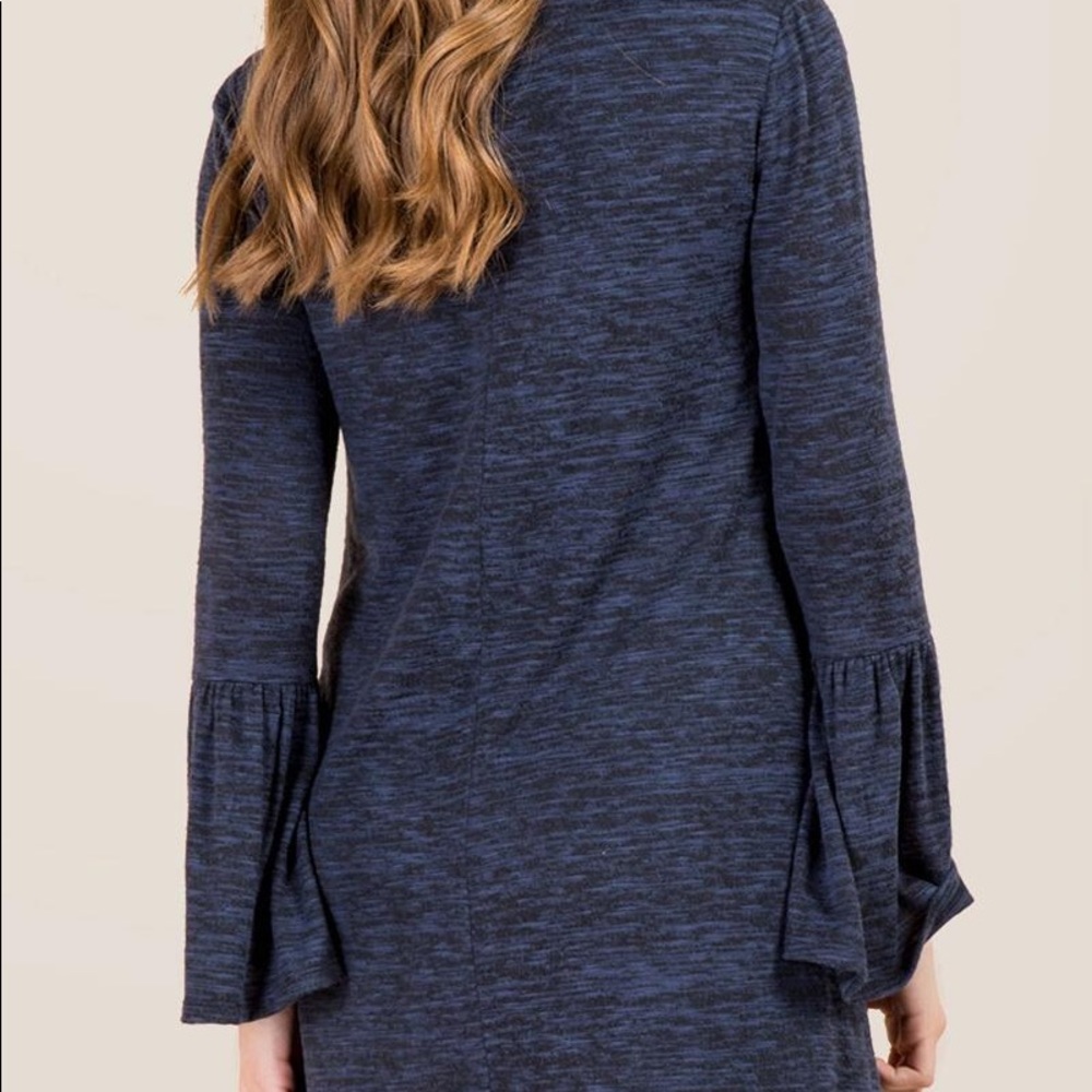 🆕Francesca’s Janice Lattice Neck Hacci Knit Dress - Picture 3 of 8